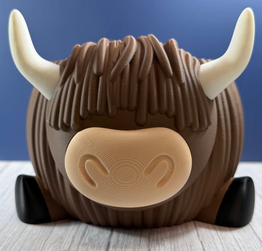 Highland Cow Yarn Bowl