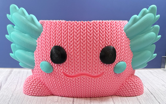 Pink Axolotl Yarn Bowl