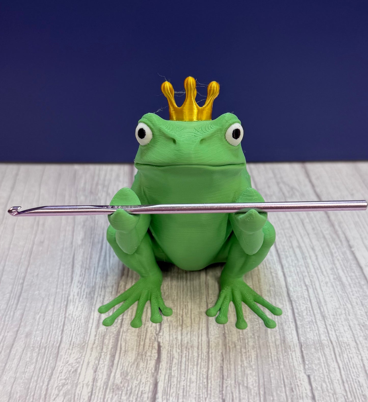 Frog Prince Pen/Hook holder Painted