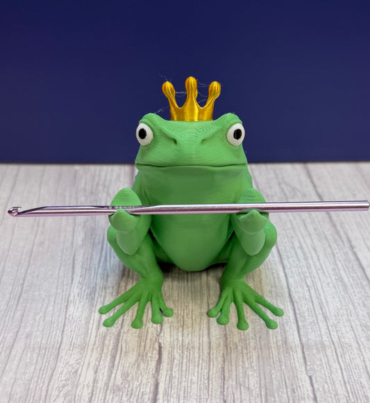 Frog Prince Pen/Hook holder Painted